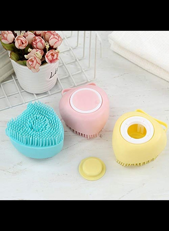 Pet Bath Comb Brush,Hovico 2 in 1 Pet Brush Bath Massage Brush,Soap and Shampoo Dispenser for Daily Grooming, Dog Washing Brush for Long Short Haired Dogs and Cats(3Pcs)  - Image 5