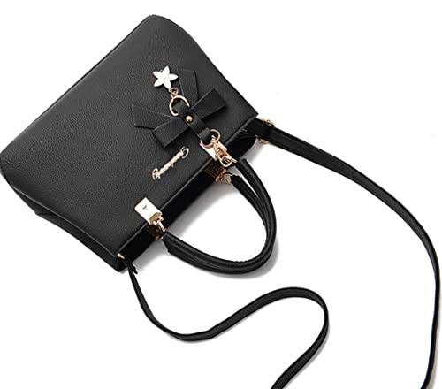 Dreubea Womens Handbag Tote Shoulder Purse Leather Crossbody Bag - Image 5