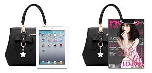 Dreubea Womens Handbag Tote Shoulder Purse Leather Crossbody Bag - Image 2