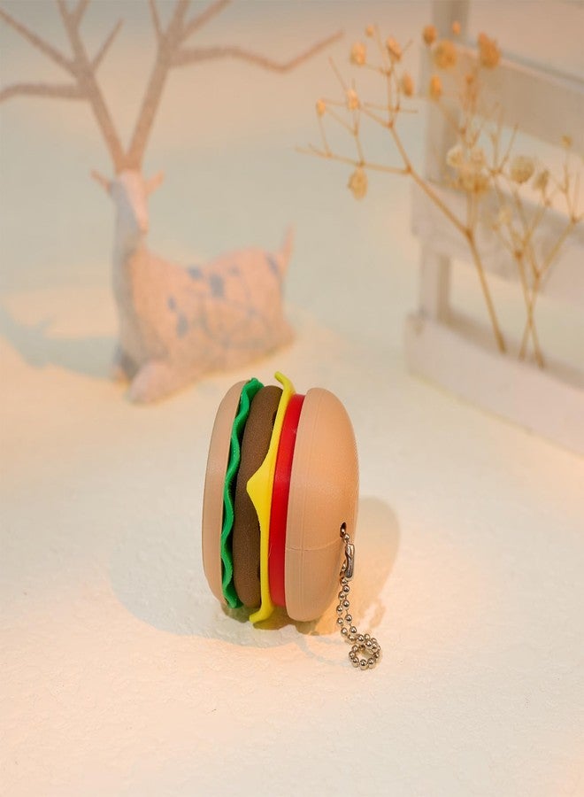 minihope Burger Click Keychain Fidget - Funny Stress Relief Gadget for Adults - Satisfying Press Sound - PLA Mini Toy for Bag & Desk - Image 4