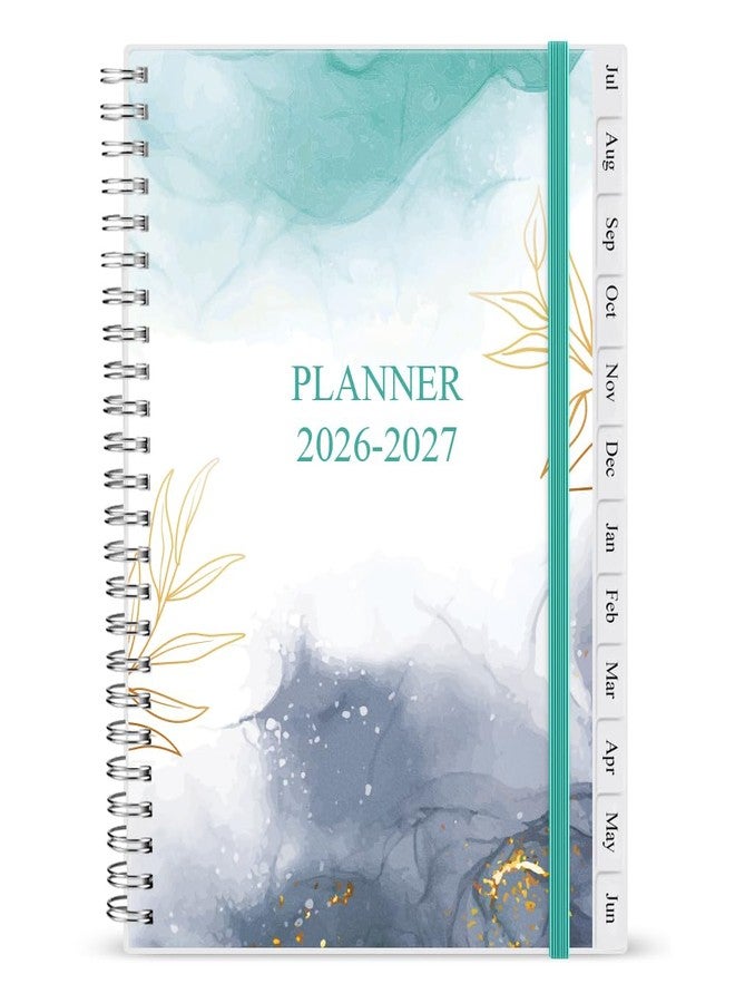 Getvow 2026-2027 Planner - Academic Planner 2026 2027 for Women & Men, July 2026 - June 2027, Monthly and Weekly Calender with 12 Monthly Tabs, 6.4" x 8.5", Teal - Image 1
