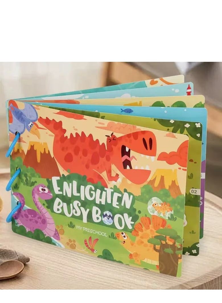 Quiet Sticker Book Busy Book Children's Treasure Handmade Sticker Book Montessori Early Education Enlightenment Toy - Image 1