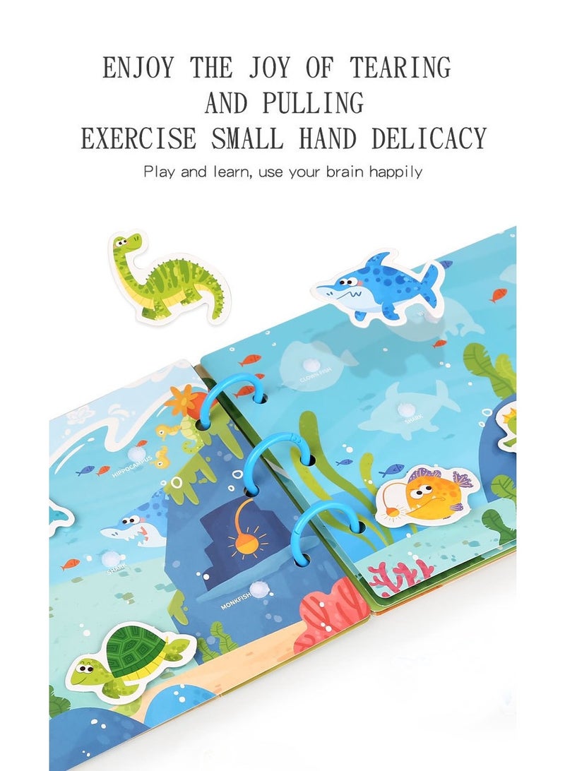 Quiet Sticker Book Busy Book Children's Treasure Handmade Sticker Book Montessori Early Education Enlightenment Toy - Image 5