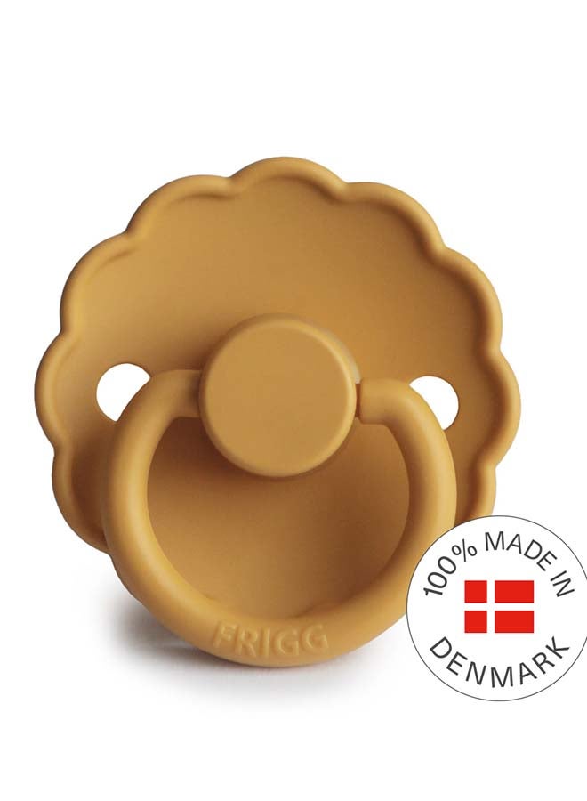 FRIGG Daisy Silicone Baby Pacifier 0-6M 1-Pack Honey Gold - Size 1 - Image 3