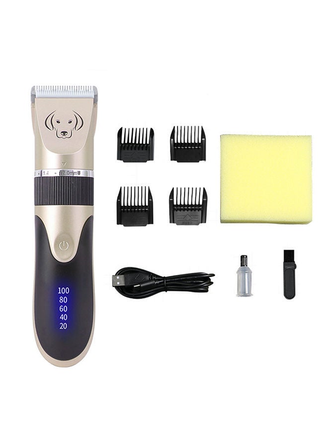 NIBEMINENT Portable Pet Grooming Hair Trimmer Gold/Black 4.5x19.5cm - Image 2