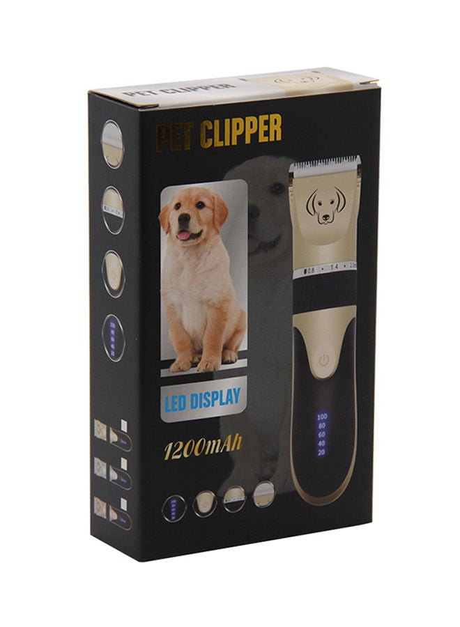 NIBEMINENT Portable Pet Grooming Hair Trimmer Gold/Black 4.5x19.5cm - Image 5