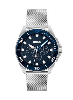 HUGO BOSS ساعة يد رجالية بعقارب دائرية من الستانلس ستيل 1530287 - 44 ملم  - Image 1