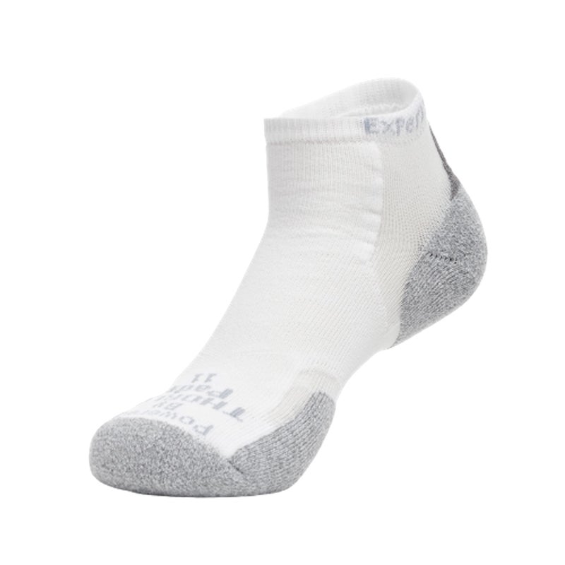 Thorlos Experia XCCU Thin Cushion Running Low Cut Socks, White, Small - Image 1