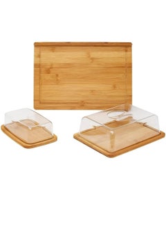 Bukela Bamboo Butter Dish With Dome Lid, Covered Butter Holder for Countertop, Airtight Butter Container with Cover, Butter Keeper Storage Perfect for West, East Coast Butter, Dishwasher Safe  - Image 3