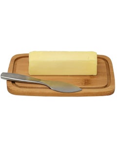 Bukela Bamboo Butter Dish With Dome Lid, Covered Butter Holder for Countertop, Airtight Butter Container with Cover, Butter Keeper Storage Perfect for West, East Coast Butter, Dishwasher Safe  - Image 4
