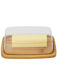 Bukela Bamboo Butter Dish With Dome Lid, Covered Butter Holder for Countertop, Airtight Butter Container with Cover, Butter Keeper Storage Perfect for West, East Coast Butter, Dishwasher Safe  - Image 2