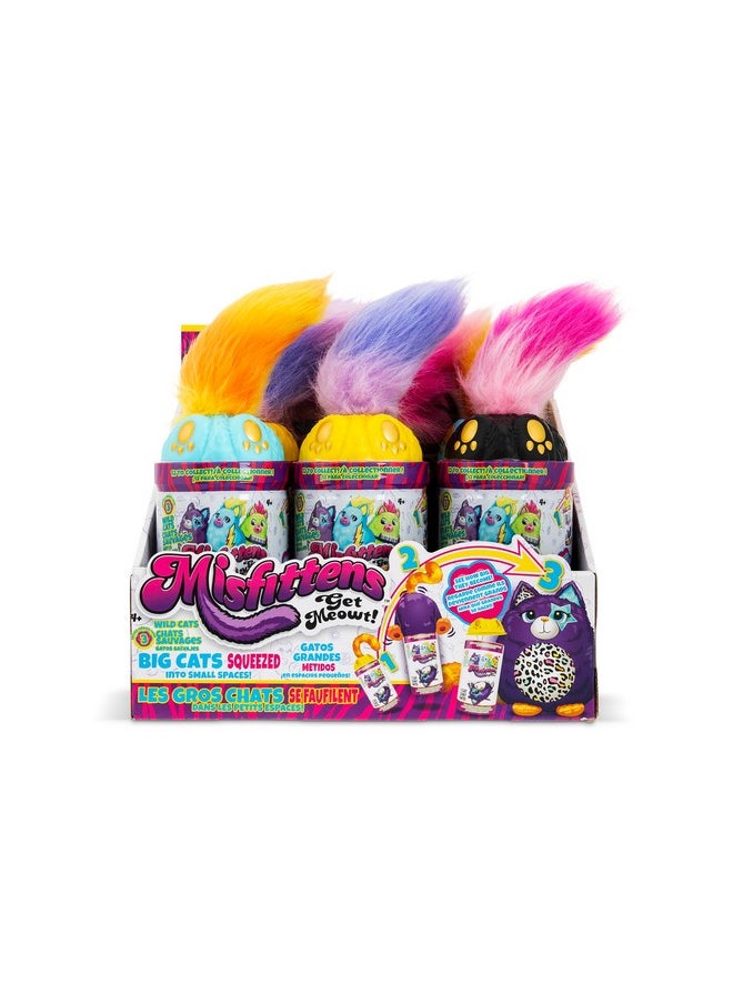 Basic Fun Misfittens Cats - Surprise Collectible Plush - Series 3 Wild Cats, Kittens, Stuffed Cat Plushie, Furry Surprise Toy For Girls, Boys, Kids And Toddlers Ages 3+, 1 Count (Pack Of 1)  - Image 2