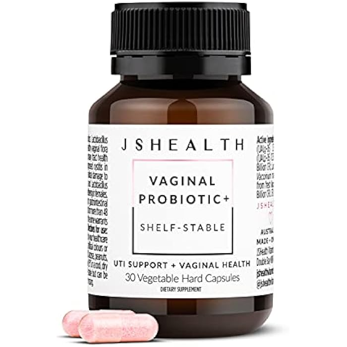 JSHealth Vaginal Probiotic for Women. Shelf-Stable Probiotic for Urinary and Vaginal Health. Cranberry and Lactobacillus Strains. Nutritionist-Formulated (30 Capsules) - Image 1