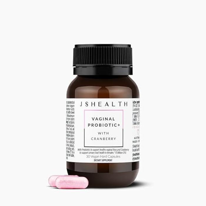 JSHealth Vaginal Probiotic for Women. Shelf-Stable Probiotic for Urinary and Vaginal Health. Cranberry and Lactobacillus Strains. Nutritionist-Formulated (30 Capsules) - Image 2