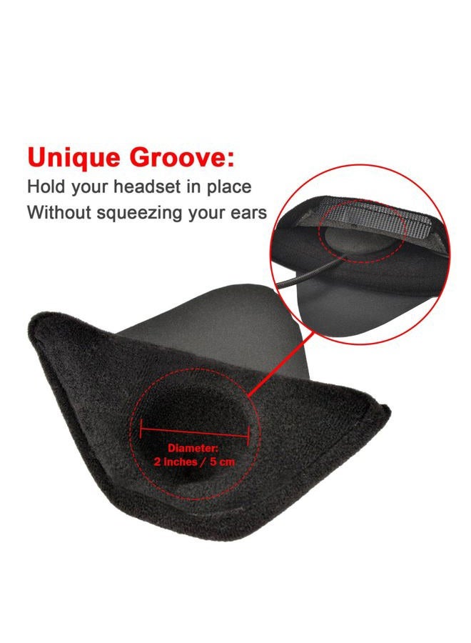iGuerburn Half Helmet Ear Pads Speaker Pockets, Bluetooth Motorcycle Helmet Speakers Pouches 1/2 Helmet Accessories Ear Protection Reduce Wind Noise, 1 Pair - Image 2
