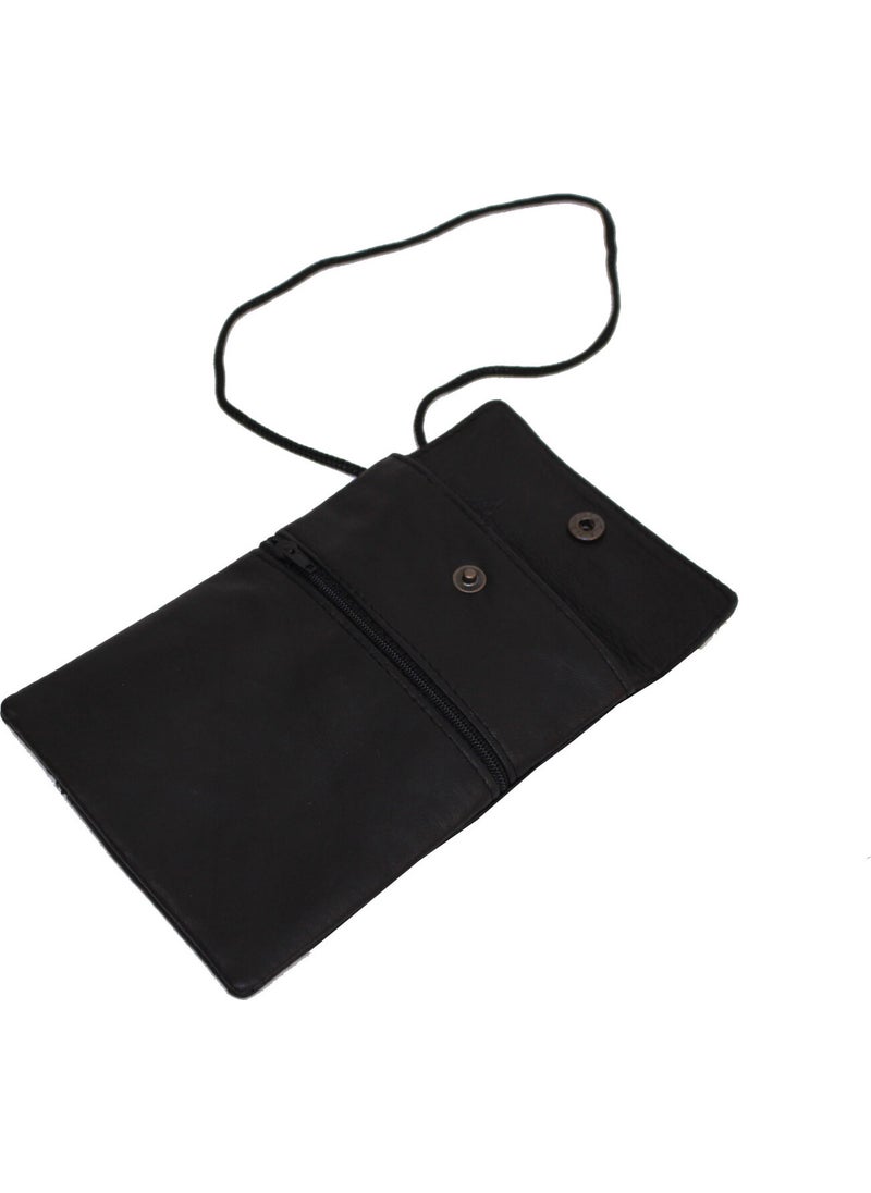 DRPS Genuine Leather Passport Holder, Briefcase with Neck Strap  - Image 3