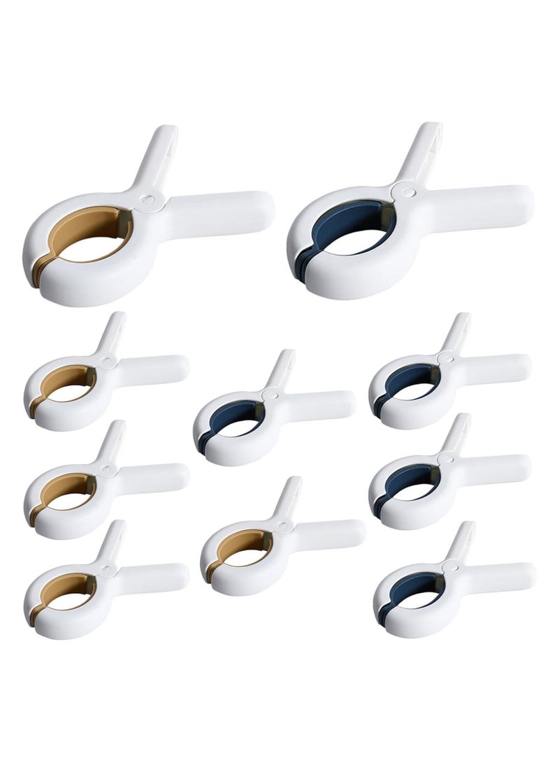 CMGTYYD Towel Clip -10 piece set windproof and anti slip beach accessories, lounge chair towel clip, cruise laundry room hanging clip, swimming pool chair, swimming pool chair, garden clothes clip, quilt drying and washing line - Image 1