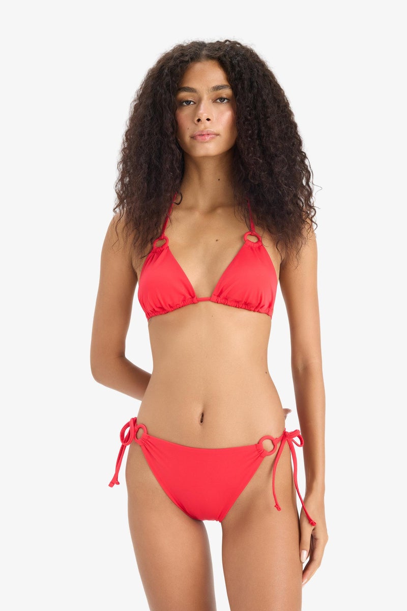 DeFacto Red Woman Fall in Love Regular Fit Bikini Bottom Casual - Image 3