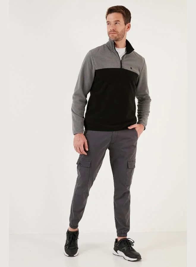 Buratti  Buratti Regular Fit Anti-Pilling Non-Pilling Standing Collar Raised 2-Pack Polar Men's POLAR 5906016S2 for Men | Best Price UAE