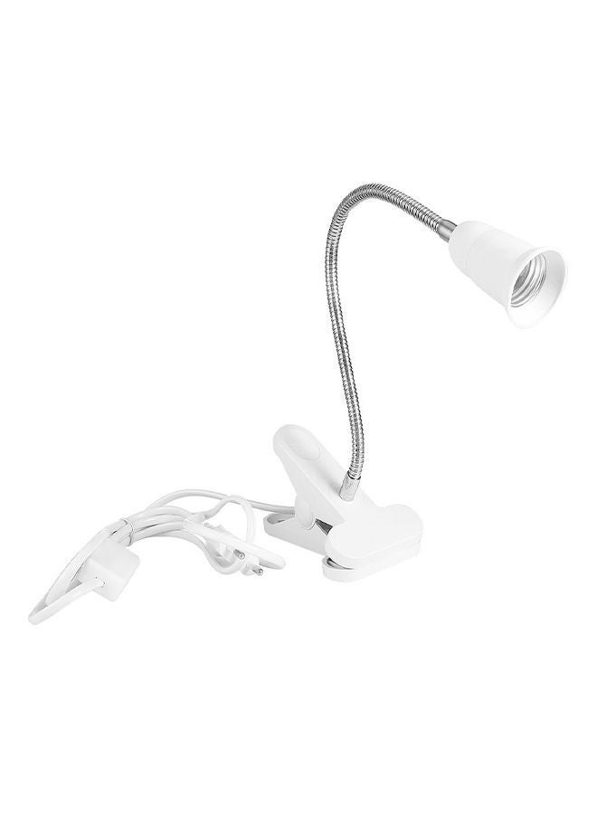 نيبمينينت مصباح مكتبي ذو مشبك متعدد الوظائف بتصميم نبات ومزود بإضاءة ثانوية وقاعدة E27 أبيض 22 x 18سنتيمتر