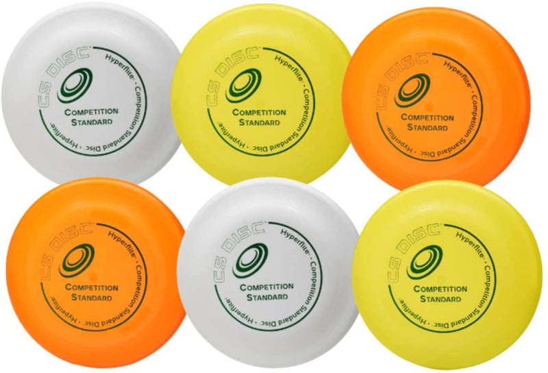 Hyperflite K-10 Competition Standard Dog Disc (6 Pack) - Assorted Floating Frisbee for Dogs - Large Canine Plastic Discs for Ultra-Long Flights - Flying Disc Toy for Secure Gripping - 8.75â€ - Image 2