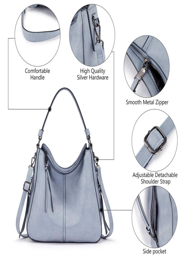 Realer Handbags for Women Hobo Purse Large Ladies Crossbody Shoulder Bag Faux Leather - Image 5
