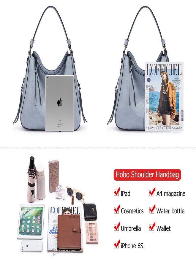 Realer Handbags for Women Hobo Purse Large Ladies Crossbody Shoulder Bag Faux Leather - Image 4