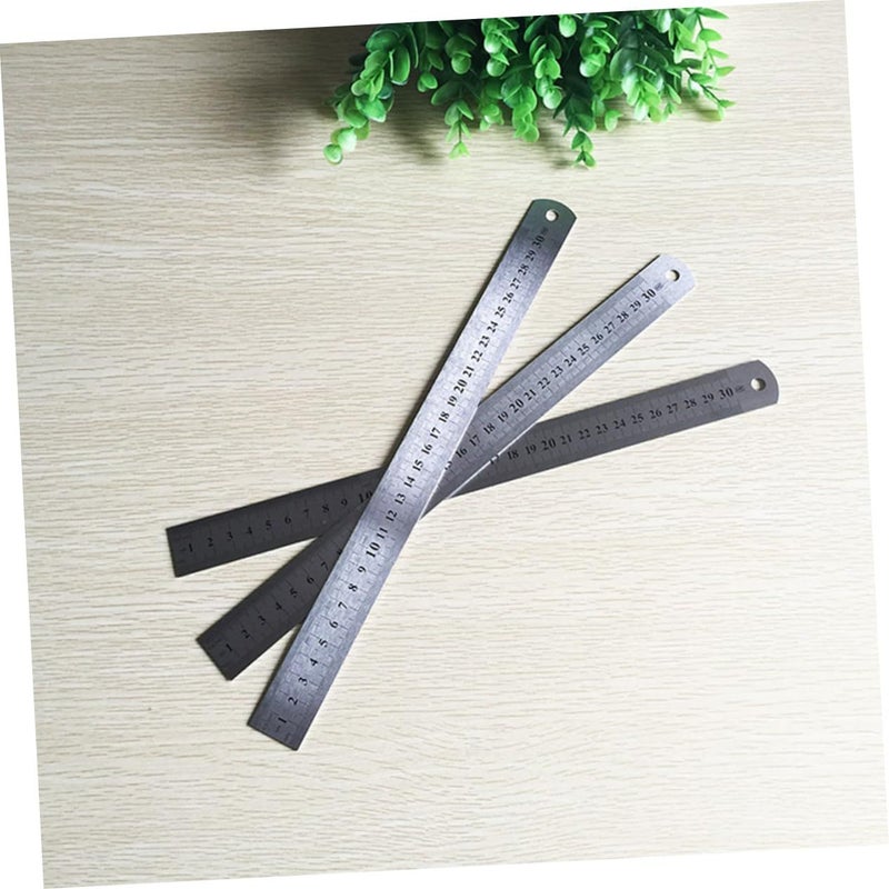 Stainless Steel Ruler 15cm And 30cm 2 Piece Set For Drafting Engineering Architecture - Image 3