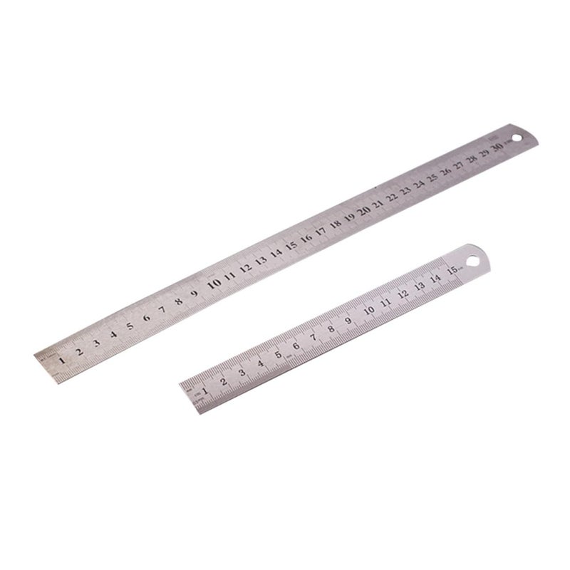 Stainless Steel Ruler 15cm And 30cm 2 Piece Set For Drafting Engineering Architecture - Image 4