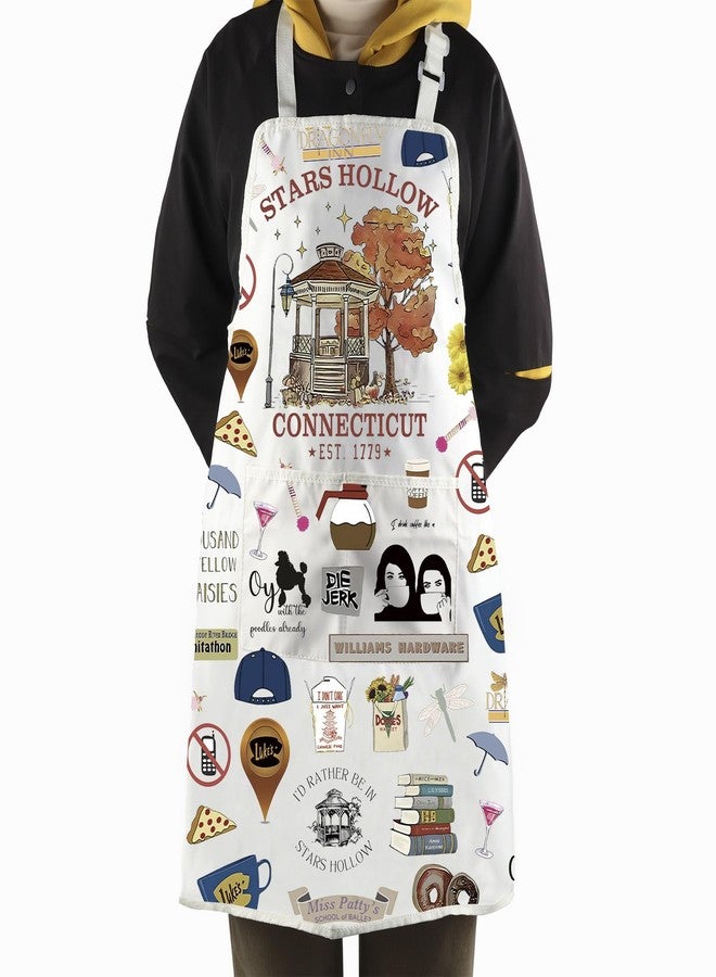 مريلة مطبخ مستوحاة من ستار هولو من WCGXKO، هدية لمحبي مطعم لوك، هدية لمحبي المسلسل التلفزيوني (مريلة هولو) - Image 3