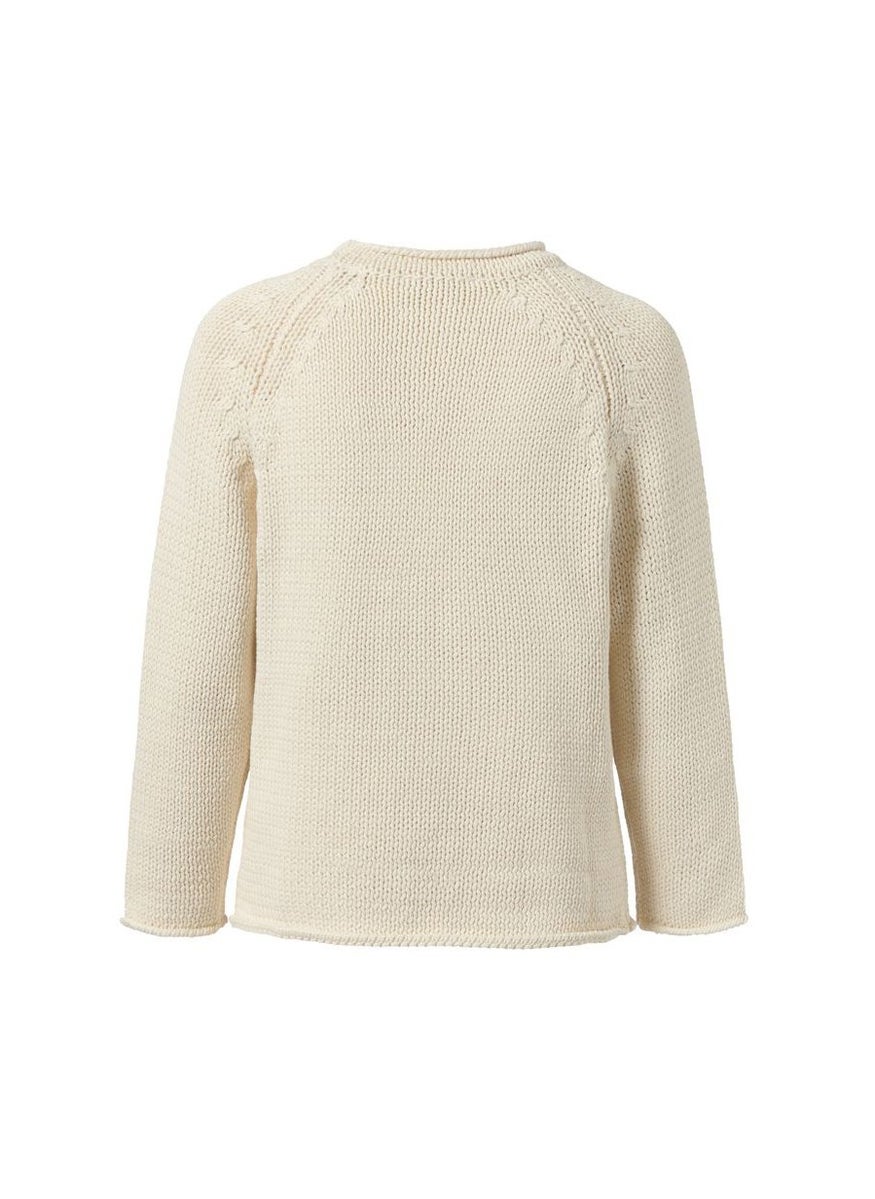 Tchibo Women Textured Long Sleeve Sweater, Beige  - Image 3