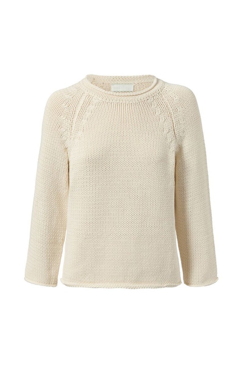 Tchibo سويت شيرت نسائي مزخرف بأكمام طويلة، بيج - Image 2