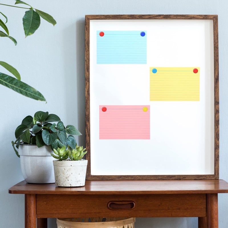 Epakh 300 Pieces Back to School Index Cards 180 GSM Thick Flashcards with Rings Punched Index Flashcards on a Ring Ruled Note Cards for Adults Home(4 x 6 Inch,Light Color) - Image 5