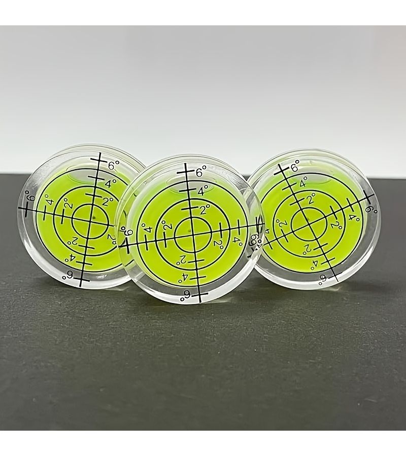 Mini Circular Bubble Level 32mm X 7mm Green 3pcs For Measuring Horizontal Alignment Of Turntables Cameras Tripods And Telescopes - Image 1