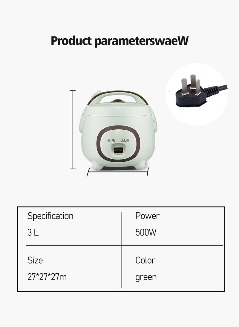 BEIRUI 3L Multi-Function Electric Rice Cooker Compact Portable Mechanical Rice Cooker for Home Use, Ideal for 3-4 People - Image 3