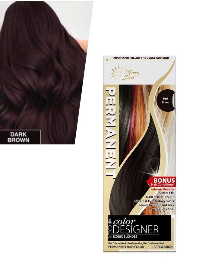 merry sun - Permanent Hair Color - Dark Brown - Image 1