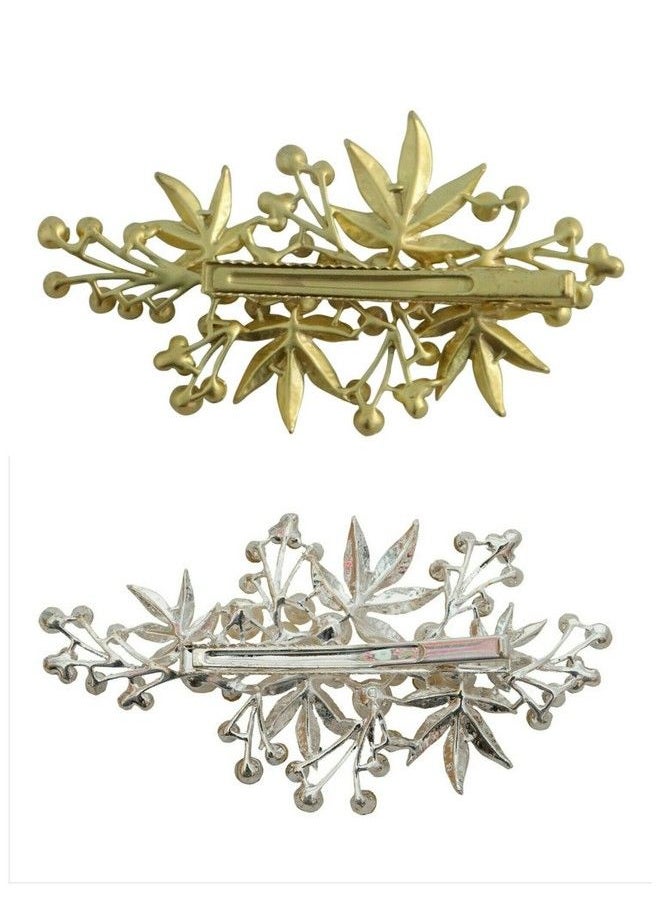 Vogue Hair Accessories Golden Color Copper Base Hair Pin For Women (Multicolour)  - Image 3