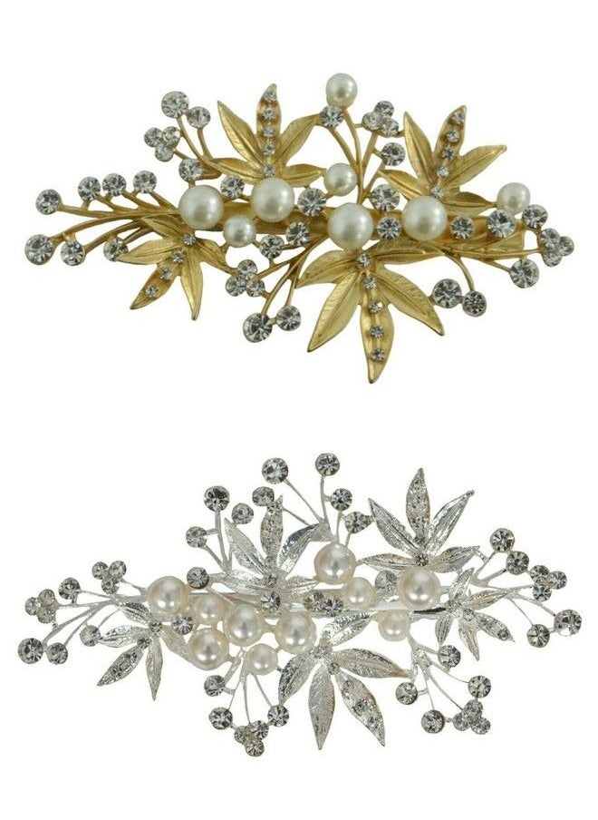 Vogue Hair Accessories Golden Color Copper Base Hair Pin For Women (Multicolour)  - Image 2