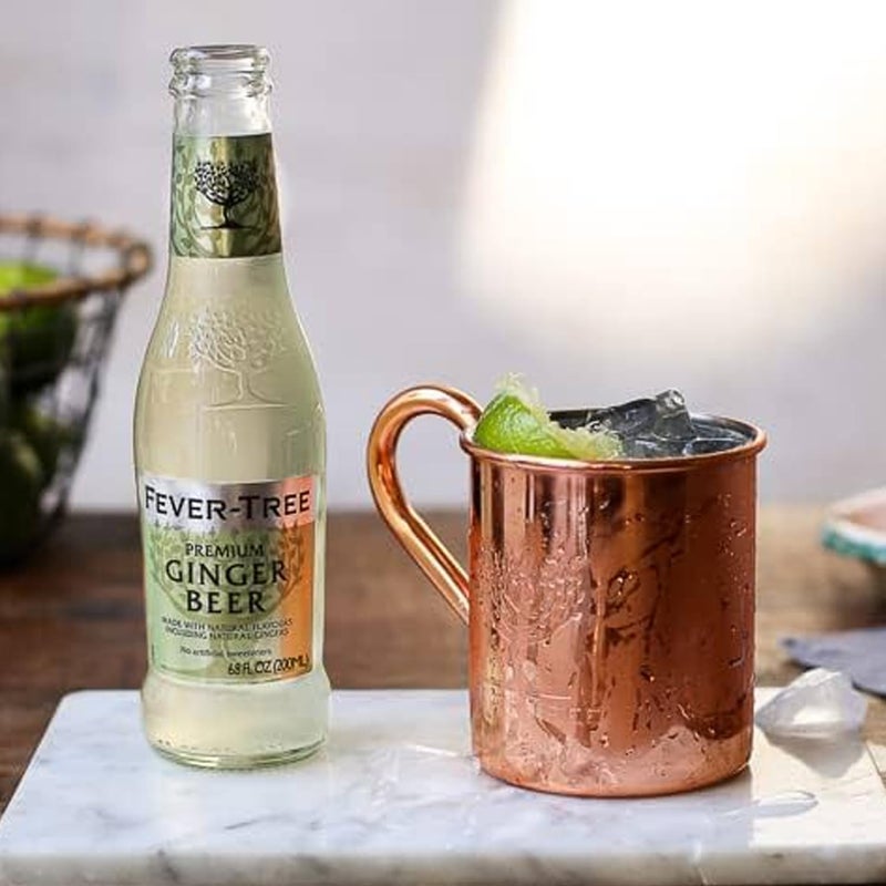 FEVER TREE Fever-Tree Premium Ginger Beer - Non-Alcoholic Mixer with Natural Flavors - 15 x 150ml Cans - Image 2