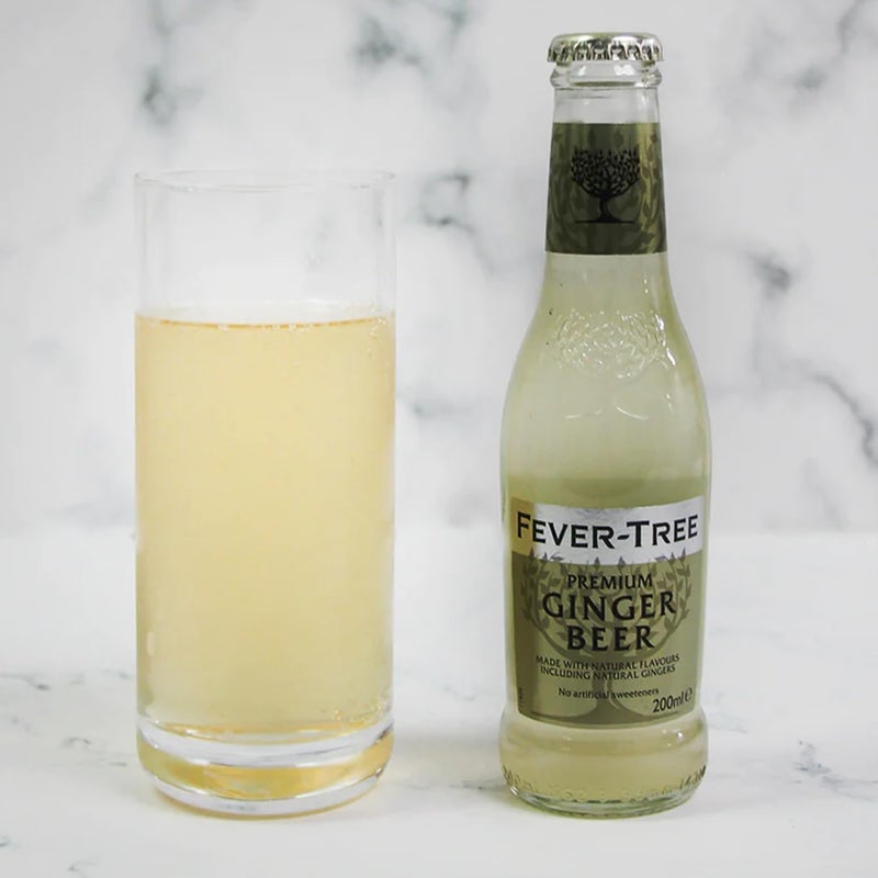 FEVER TREE Fever-Tree Premium Ginger Beer - Non-Alcoholic Mixer with Natural Flavors - 15 x 150ml Cans - Image 3