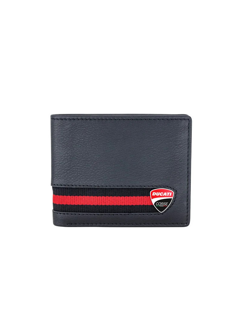 دوكاتي كورس Ducati Corse Firenze Men's wallet, Black, 11, Wallet Black