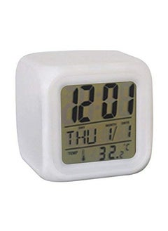 YOZONKY Color Changing Smart Digital Alarm Clock for Bedroom Heavy Sleepers Students with Automatic 7 Colour Changing LED Digital Alarm Clock with Date Time and Temperature
