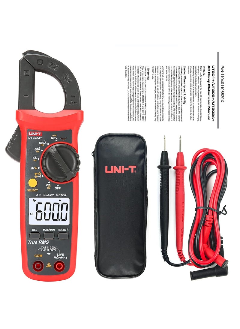 UniT UNIT UT202A Digital Multimeter 6000 Counts Auto Range True RMS clamp Meter  - Image 1