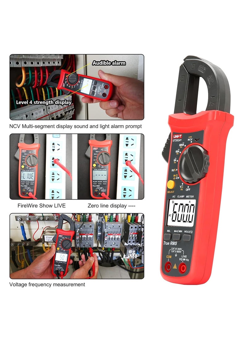 UniT UNIT UT202A Digital Multimeter 6000 Counts Auto Range True RMS clamp Meter  - Image 5