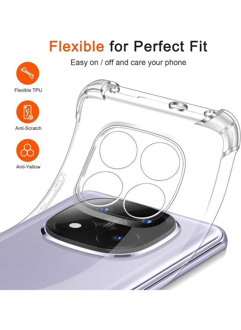 Generic - Shockproof Transparent Case Compatible with Xiaomi Redmi Note 14 Pro Plus - Image 1