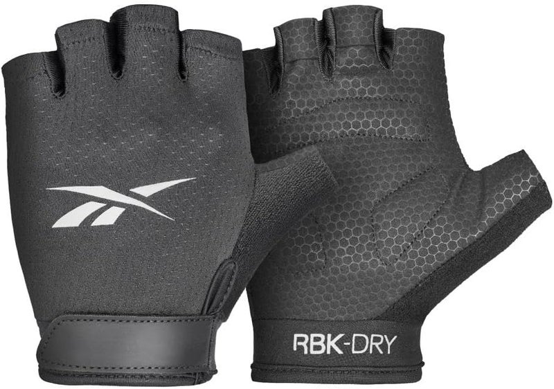 Reebok قفازات ريبوك الرياضية - أسود كبير - Image 1