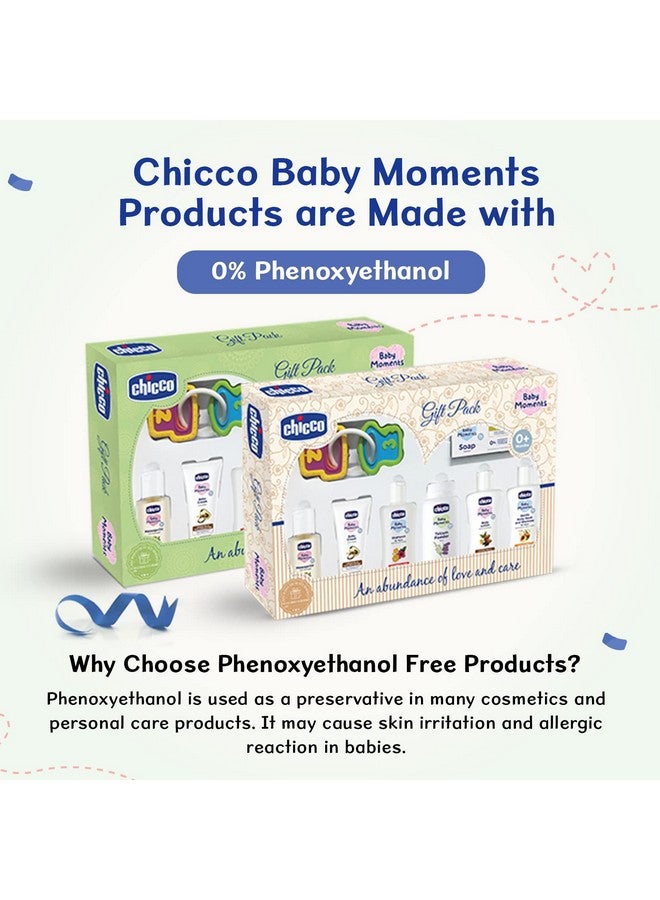Chicco Baby Moments Delight Gift Pack (Green) With 7 Baby Skin & Haircare Products And A Rattle Toy | Baby Care Gift Set For Newborn Baby Shower, New Parents, And Birthdays | Phenoxyethanol Free - Image 5