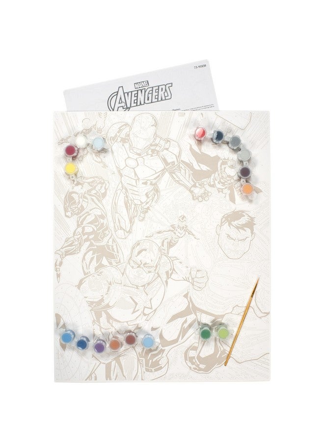 Dimensions Paintworks Marvel Avengers Paint By Numbers For Adults And Kids Finished Project 16" X 20" Multicolor 21 Piece - Image 4