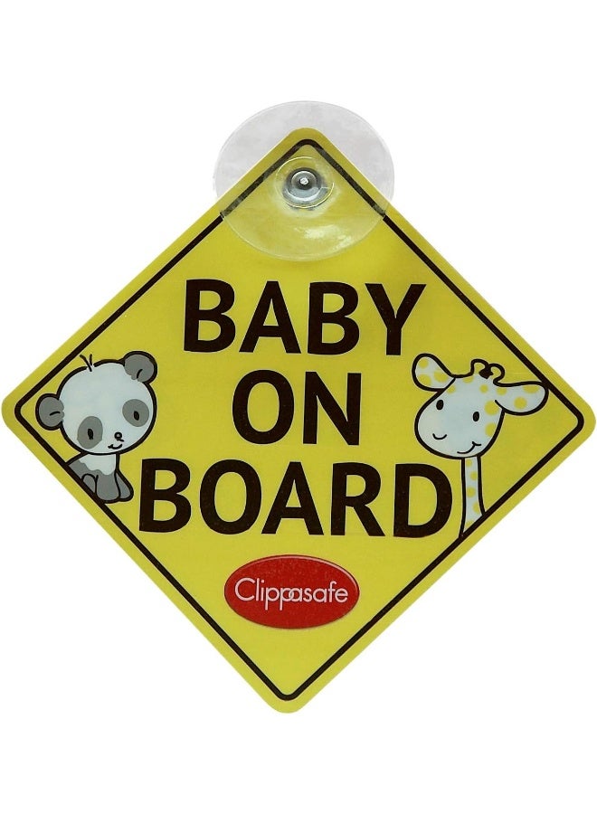 كليبا سيف لافتة بطبعة عبارة Child On Board - Image 2