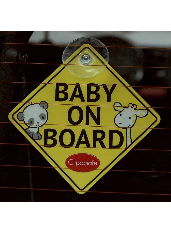 كليبا سيف لافتة بطبعة عبارة Child On Board - Image 3